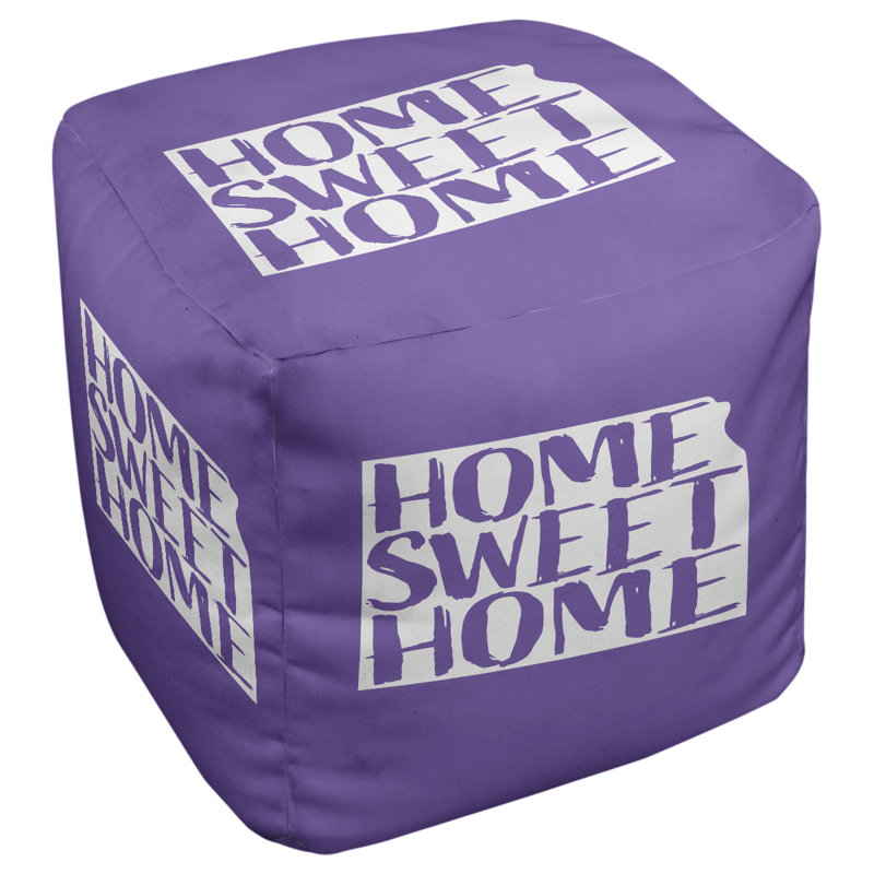 Repose-pieds à cubes kansas the home, Mauve