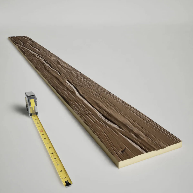 Planche en faux bois Riverwood Endurathane, Blé doré, H 4 po x l 96 po x P 1 po