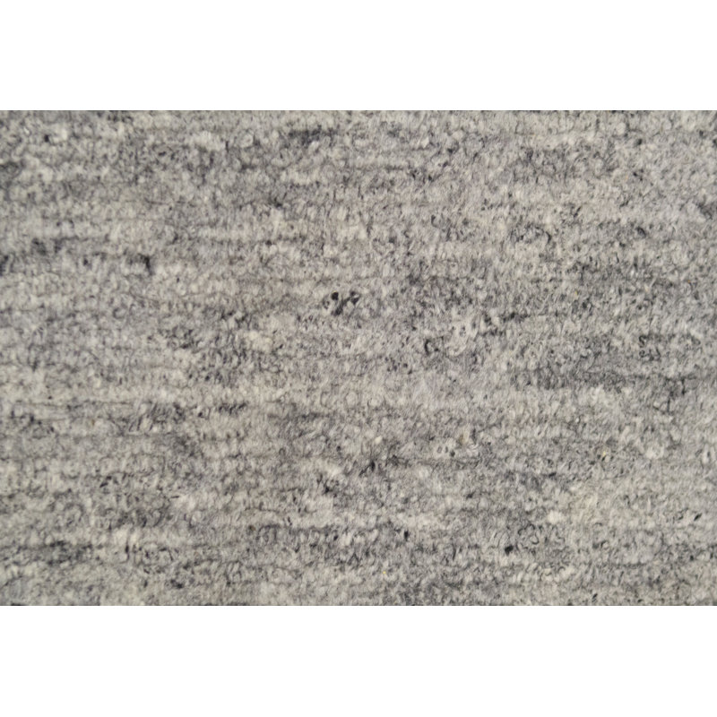 Wool Area Rug in Gray, Retangle 10'1" x 14'3"