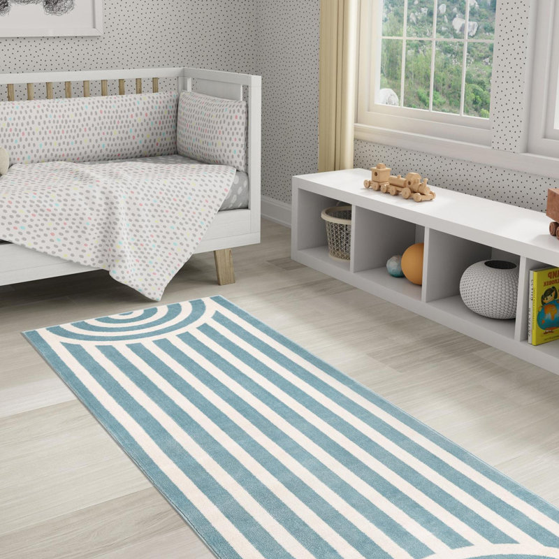 Unique Loom Lines Whimsy Kids Rug, Runner 2' x 5'1"