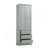 Tall Storage Cabinet with Three Drawers for Bathroom/Office, Grey-280813155