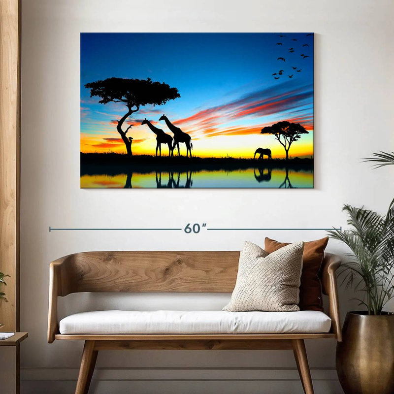 Safari africain Brampt, H 32 po x l 48 po