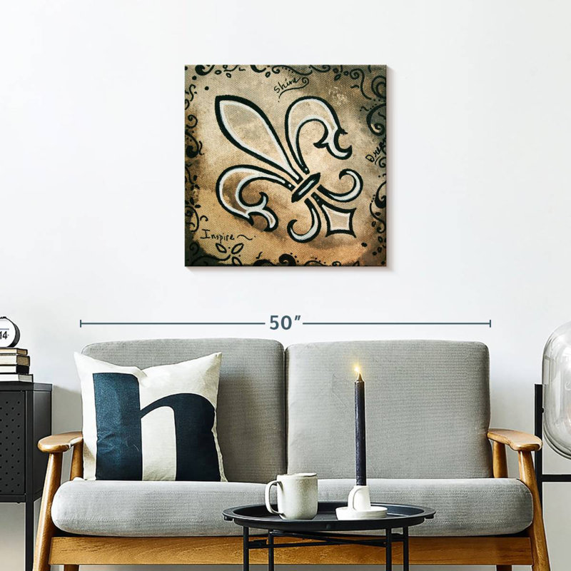 Kerner Fleur-De-Lis Shine, H 24 po x l 24 po