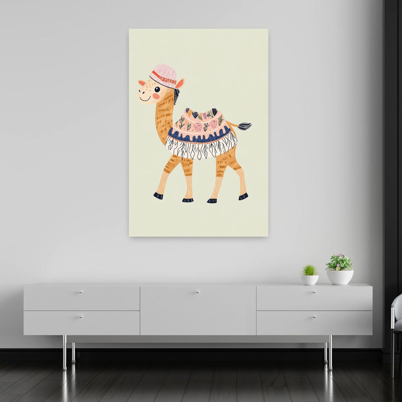 Adorable art mural abstrait bohème, 60" H x 40" W