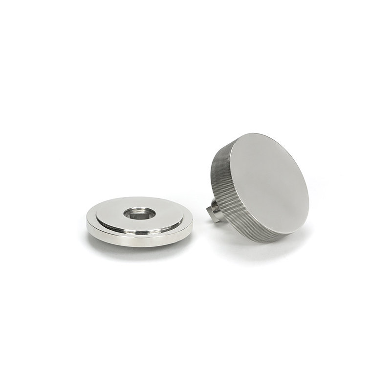 Brompton Single Dummy Door Knob, Polished Marine