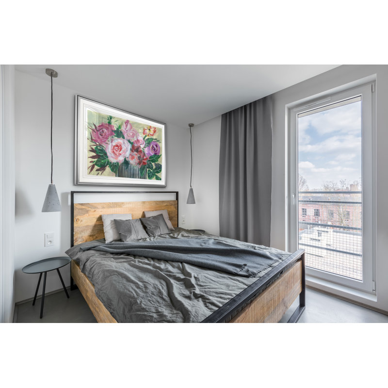 «Fleur de matin II», reproduction, H 20 po x l 24 po x P 1,5 po, Cadre argenté