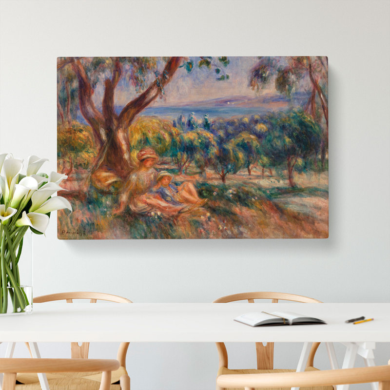 Landscape With Figures by Pierre-Auguste Renoir - Wrapped Canvas, 35cm H x 50cm W x 3cm D