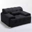 Fauteuil d'appoint surdimensionné et capitonné Kapedes-1228824073