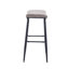 Ensemble de tabourets de bar avec repose-pieds et repose-pieds en métal-306509209