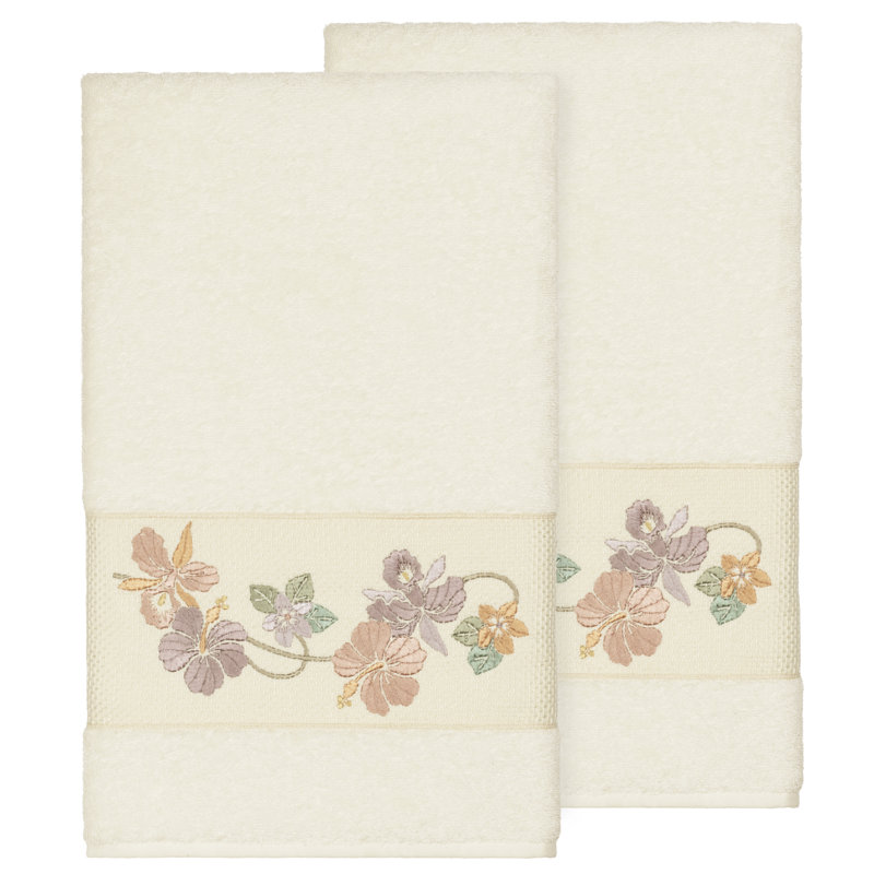 Caroline Turkish Cotton Midweight Bath Towel, Cream