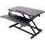 Bureau pour ordinateur portable à hauteur ajustable, station de travail assis-debout réglable avec plateau pour clavier, noir-1835112177