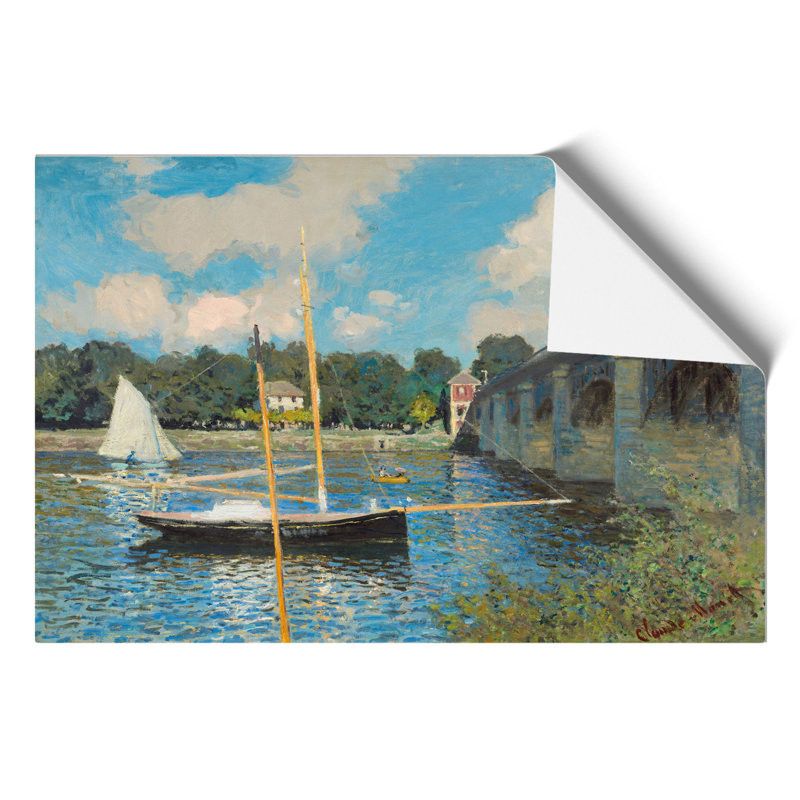 The Bridge At Argenteuil by Claude Monet - No Frame Painting, 42cm H x 59cm W x 0.1cm D