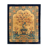 Floral Area Rug in Beige