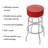 Swivel Upholstered Counter Stool with Metal Frame