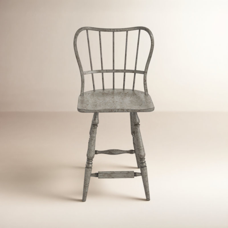 Tabouret de comptoir 24 po Chamberlain, Blanc, Tabouret de comptoir (siège d'une hauteur de 24 p