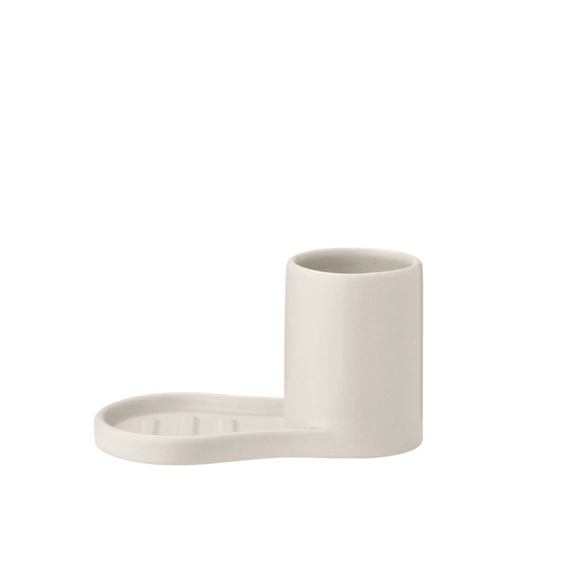 PIRO Ceramic Sink Organizer - Moonbeam (beige), Beige