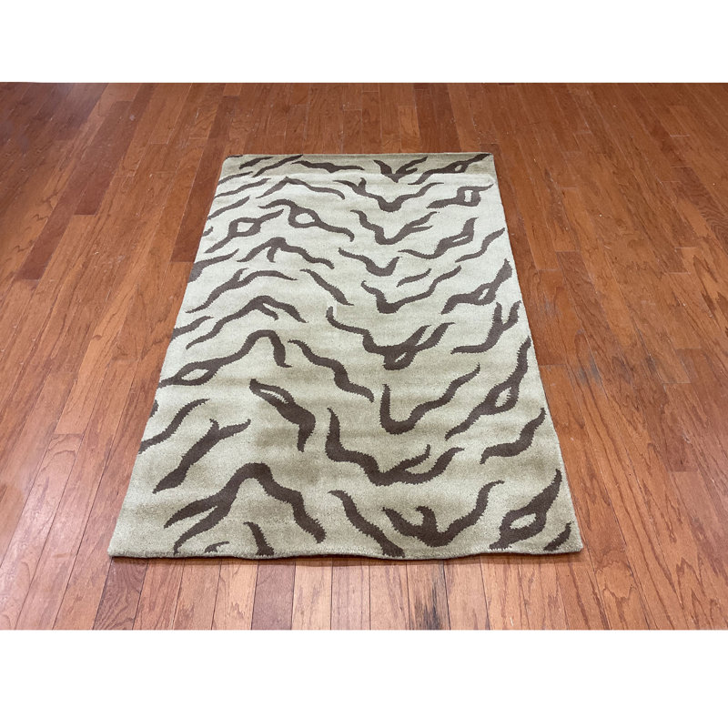 Indo Wool Animal Print Indoor Rug, Rectangle 3'3" x 5'3"