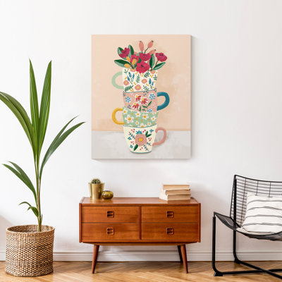 " Floral Mug Stack "
