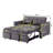 3 in 1 Convertible Sleeper Sofa Bed, Modern Pull Out Couch Bed, Adjustable Backrest, Loveseat Futon Sofa with Pillows & Pockets for Living Room Apartment-502912938-475407456
