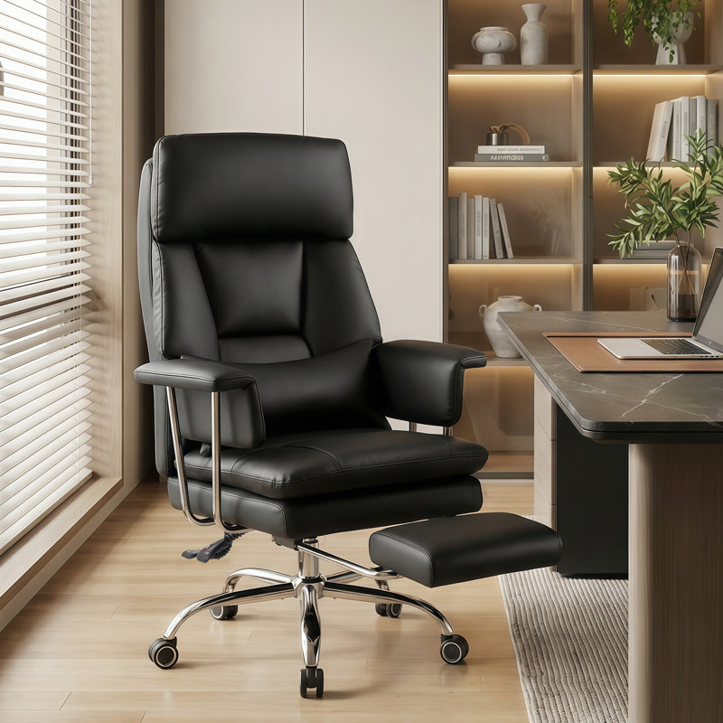 Big and Tall Executive Office Chair with Footrest – Heavy Duty Reclining Gaming Chair, 400lbs Capacity, Ergonomic High Back Computer Desk Chair with Lumbar Pillow & Nap Feature
