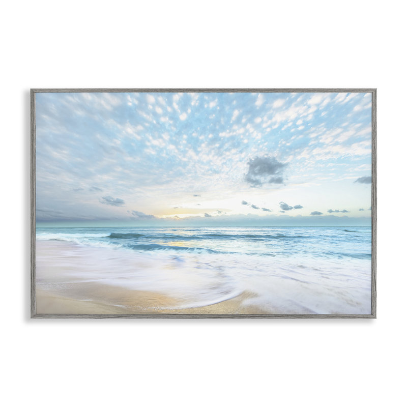 Giclée encadrée Sun Sun Bleached Ocean Shore, conception de Danita Delimont, Estampe numérique Farmhouse, H 20 po x l 30 po