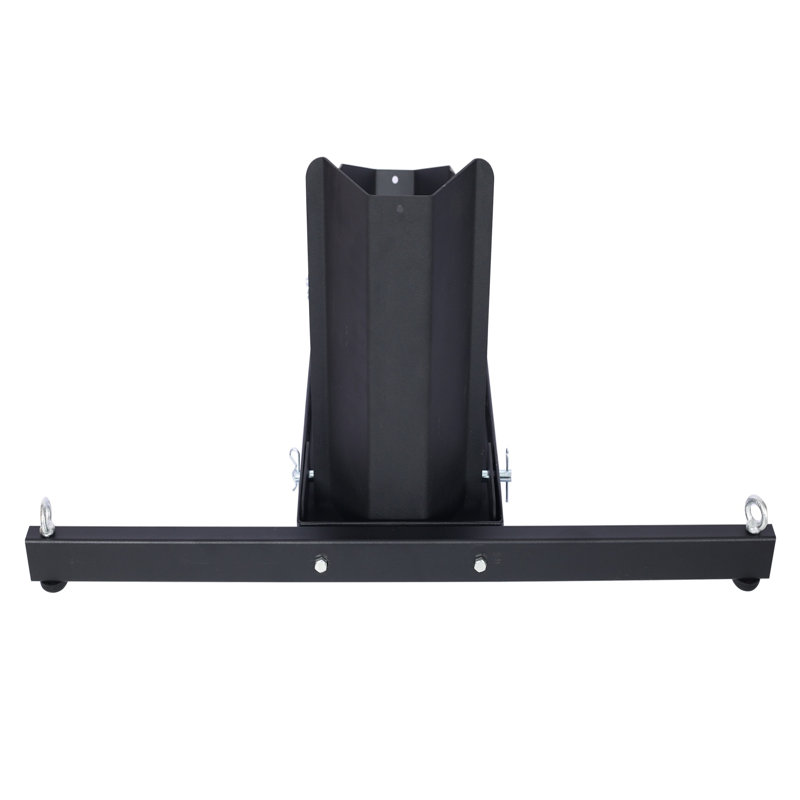 Support réglable pour cale de roue de moto en acier, capacité de 1800 lb, noir