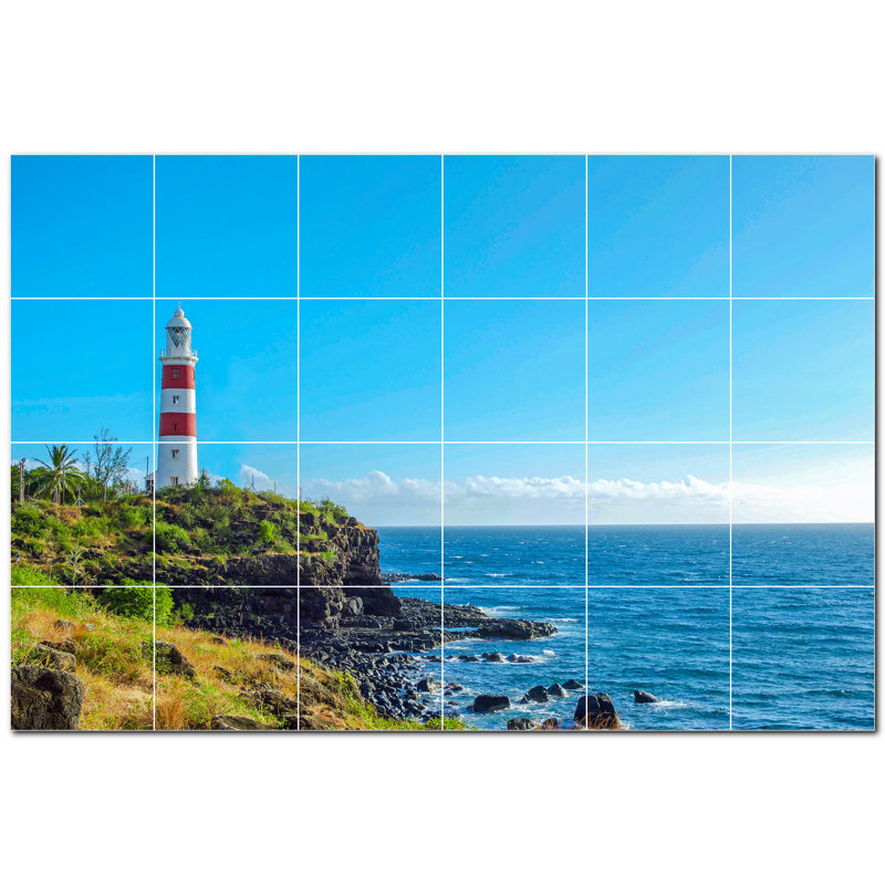 Murale décorative en céramique satinée 6 po x 6 po Langle