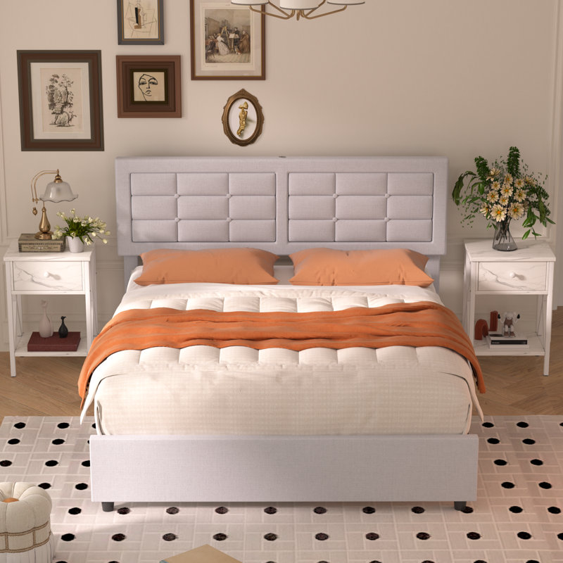 Ensemble de chambre à coucher 3 pièces, Grand, White