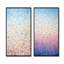 Minimalisme arc-en-ciel - ensemble de 2 reproductions d'art sur toile abstraites-102572979-102572975
