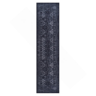 Tapis de couloir noir