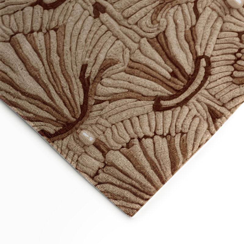 French Brown Indoor and Outdoor Area Rug, Rectangle 3' x 5'