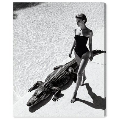 Reptilian Elegance II Print by Oliver Gal