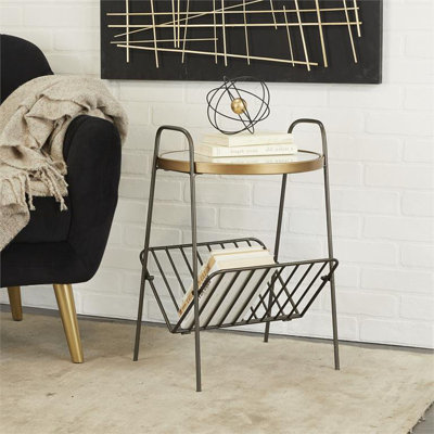 Table de bout avec rangement Iridessa