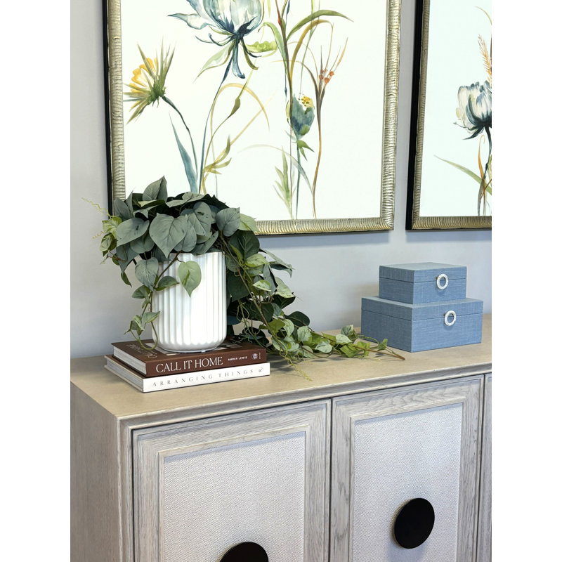 Midcre Faux Ivy Plant in Ceramic Vase