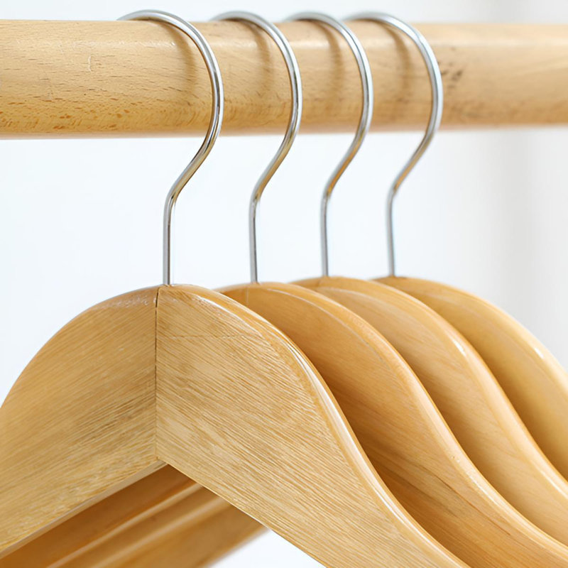 Cintres à vêtements en bois massif - Essentiels pour garde-robe de qualité supérieure, 20