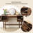 47.24"Nordic minimalist brown solid wood dressing table