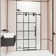Elan 56-60" W x 74" H Sliding Frameless Shower Door with 3/8" Clear Glass