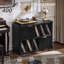 Grand support pour tourne-disque avec rangement en vinyle jusqu'à 450 albums, meuble d'appoint Boho-129172183