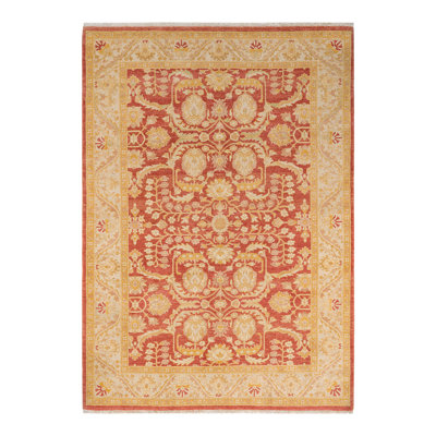 Tykiana One-of-a-Kind 6' 1" X 8' 10" Hand Knotted Area Rug