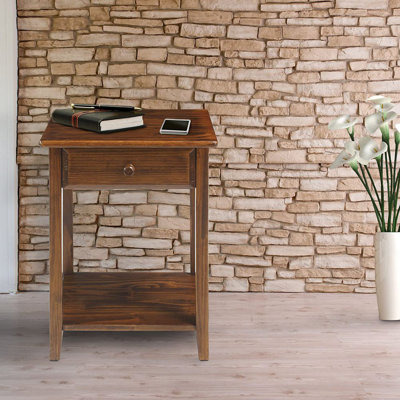 17.5'' W Solid Wood Nightstand