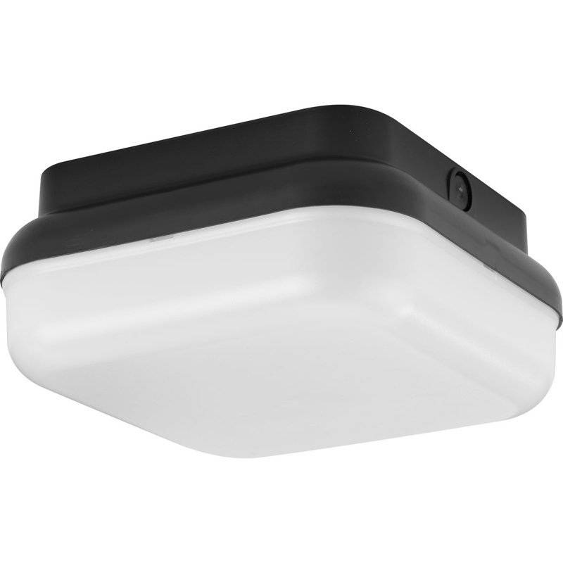 Plafonnier encastré carré 10 po Hard Nox, Noir
