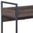 Jerrick Walnut & Black Finish Serving Cart