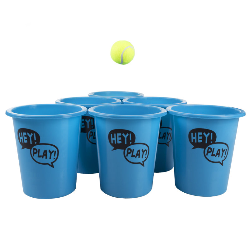 Bucket Toss with Carrying Case, Red/Blue