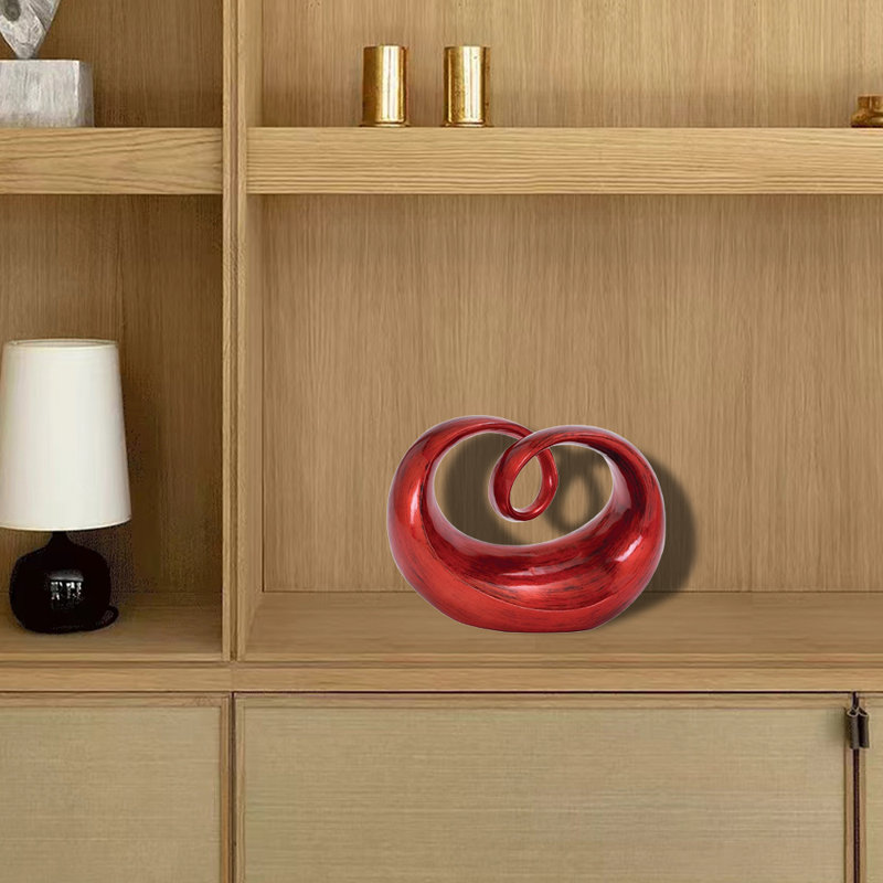 Sculpture moderne abstraite décorative (1pc) - Pièce d'art minimaliste pour chambre à coucher, bureau ou bureau