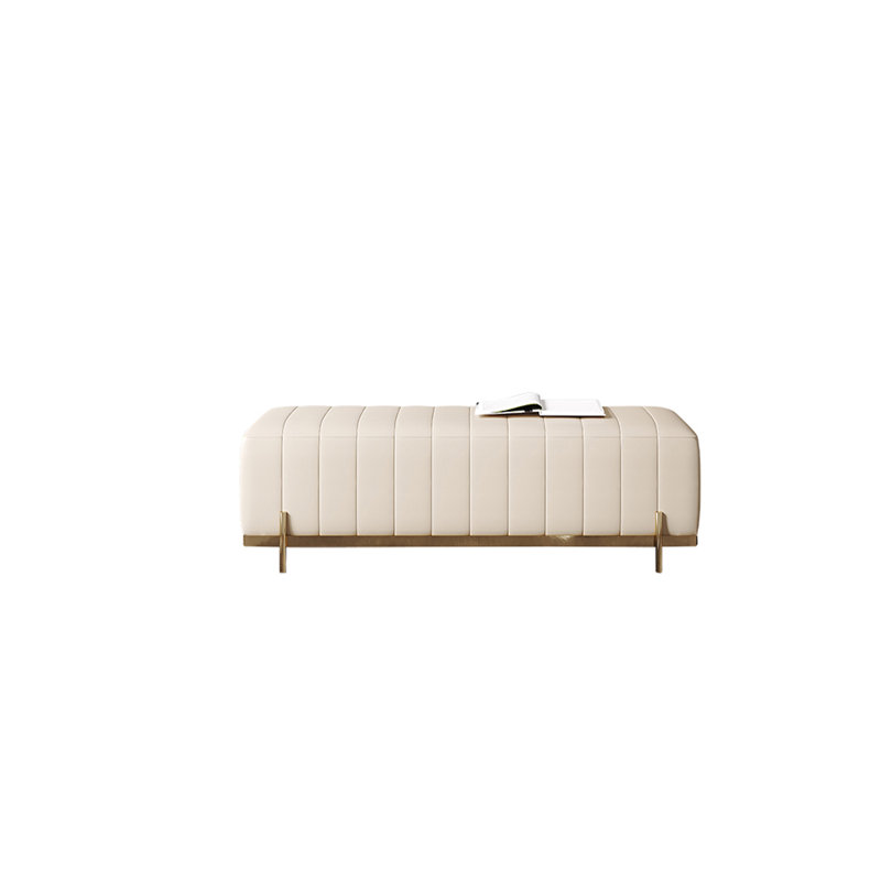 Banc de chambre italien de luxe minimaliste, H 16,14 po x l 47,24 po x P 18,89 po