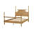 Queen Bed With Wood Veneer And Elegant Mattress Support