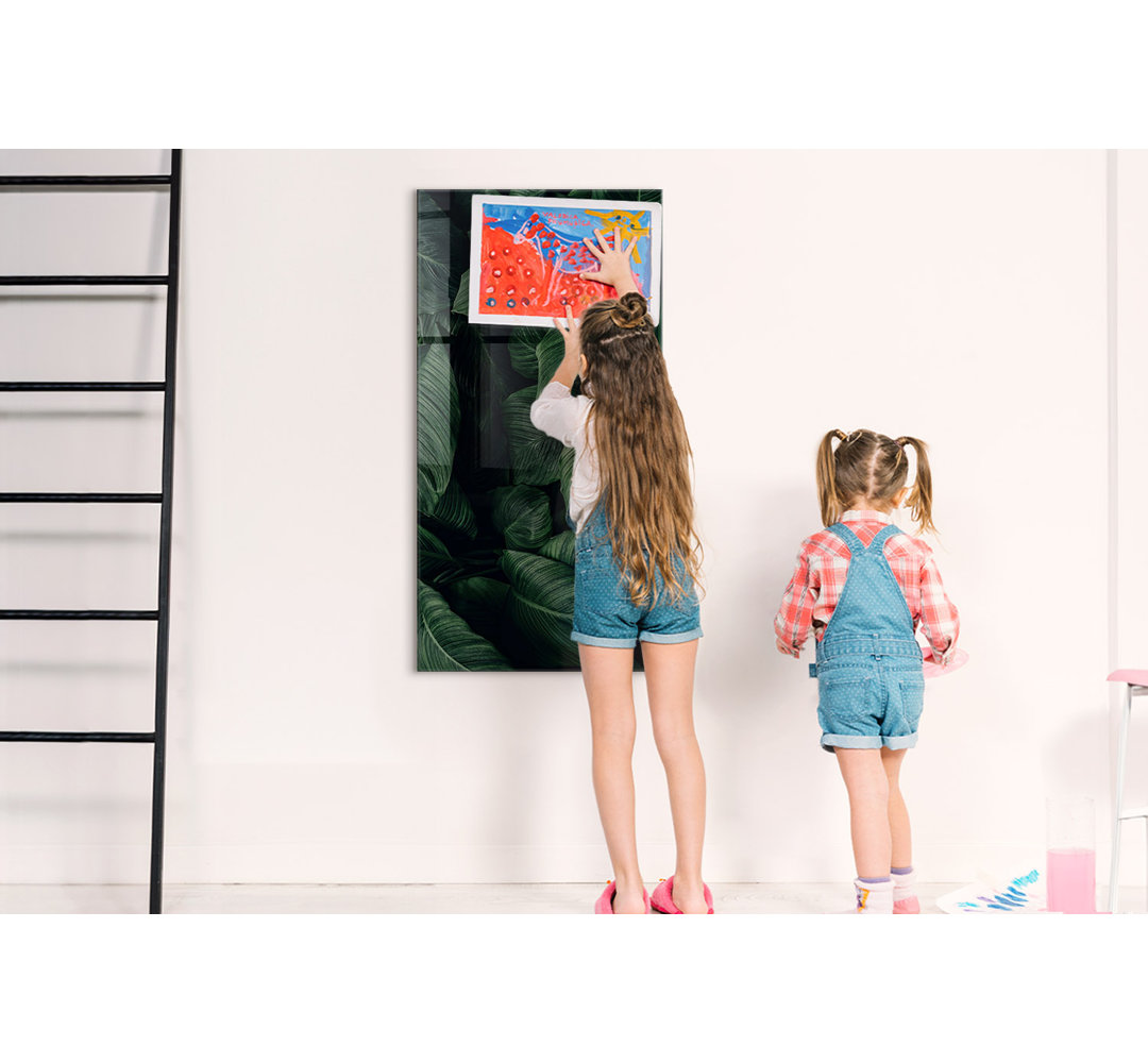 Magnetic Memo Board Whiteboard - 60 x 120 cm - With Marker and Magnets - Colorful powder
