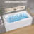 60" x 32" Alcove Acrylic Soaking Bathtub with Apron, Non-Slip Floor, Drain Included, Right Drain, Fiberglass Reinforced-121975417