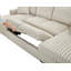 Canapé-lit en U, surdimensionné de 122 pouces - lit escamotable 2 en 1, canapé-lit modulaire avec méridienne double pour le salon, canapé en velours côtelé moelleux-1397518823