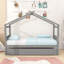 Lit en bois en forme de maison avec toit suspendu et lit gigogne simple-1348937016-1348937018